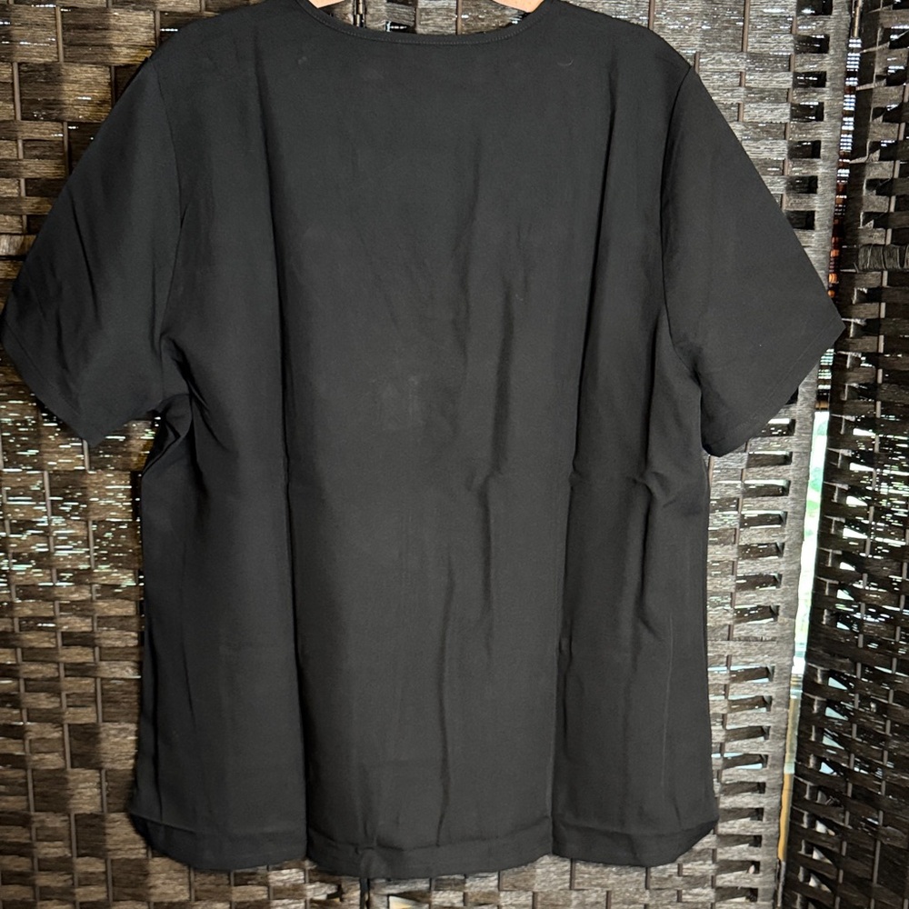 Figs Casma Three Pocket Scrub Top Black XXL - Picture 4 of 5